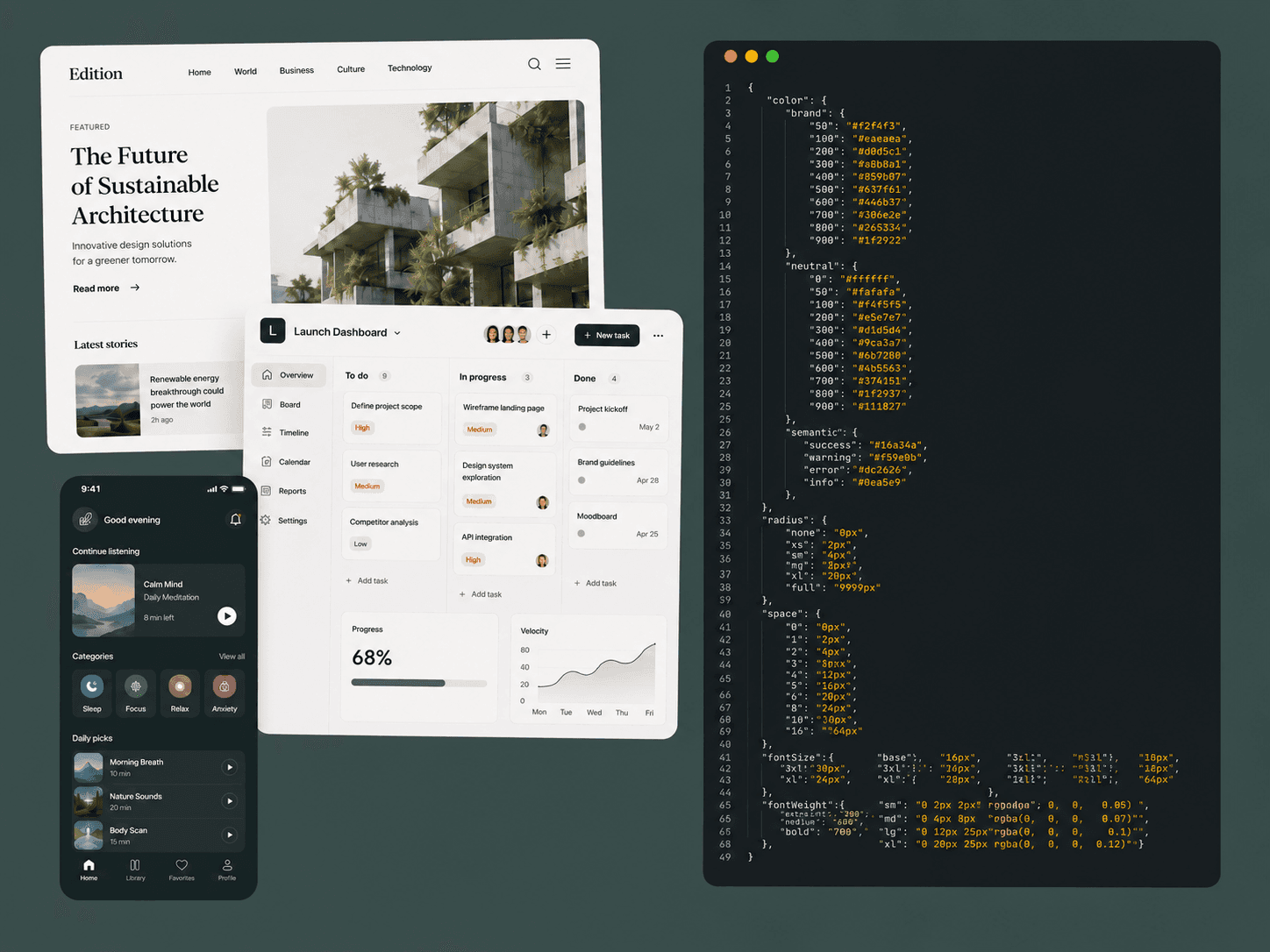 Token-first, from the ground up. — preview