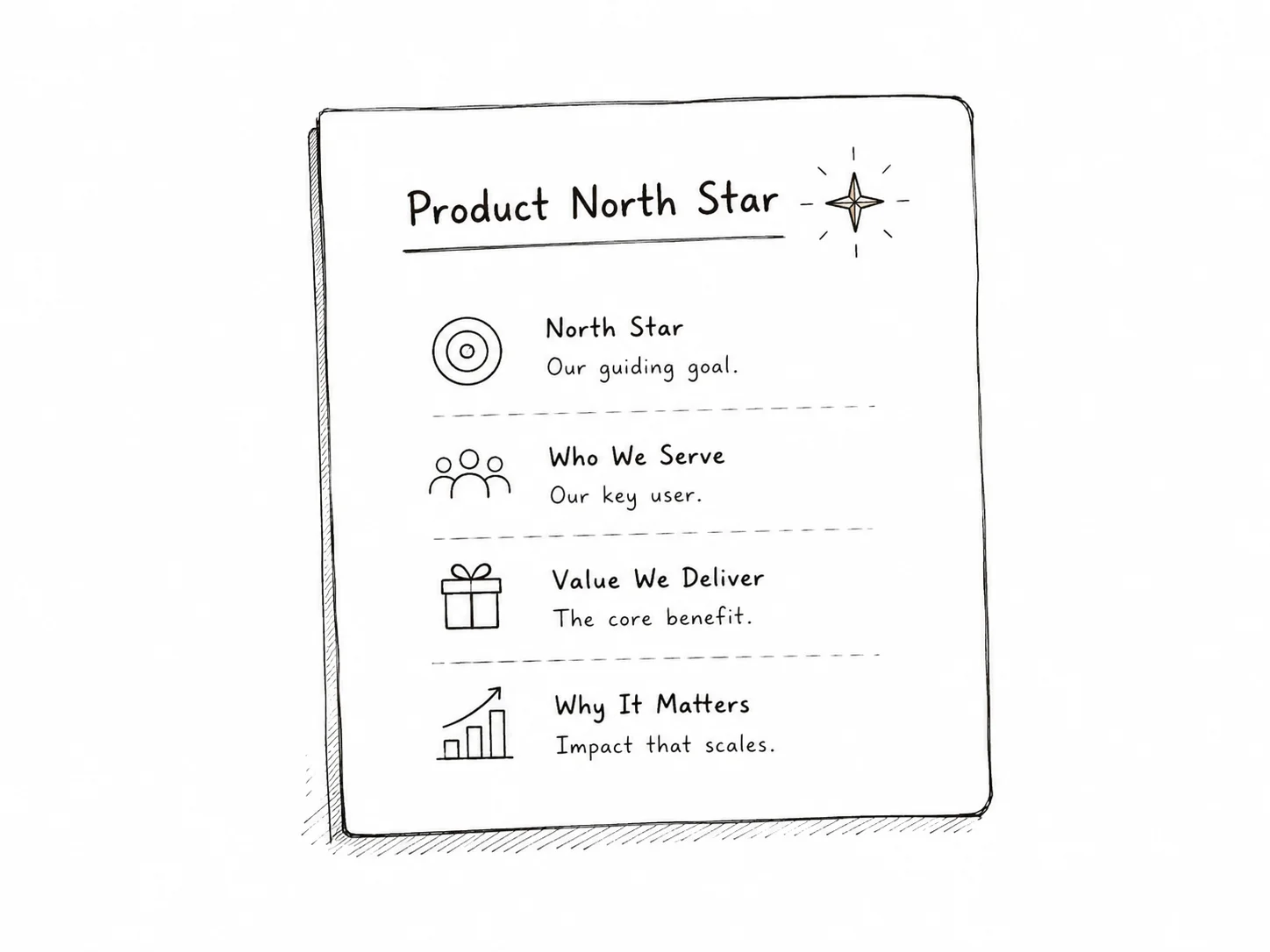 Sample excerpt from a Product North Star document
